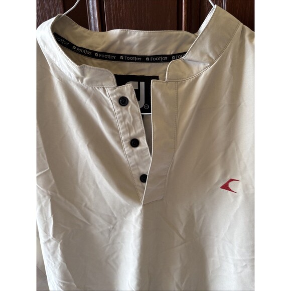 NWT Footjoy Vest Mens XL 1/4 button Pullover Dupont Tef Supersoft Windshirt - Picture 2 of 12